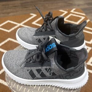 Adidas Kids Black and Gray Sneakers